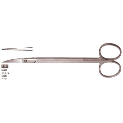 Sword Gum Scissors - Straight Kelly 16cm, 1142