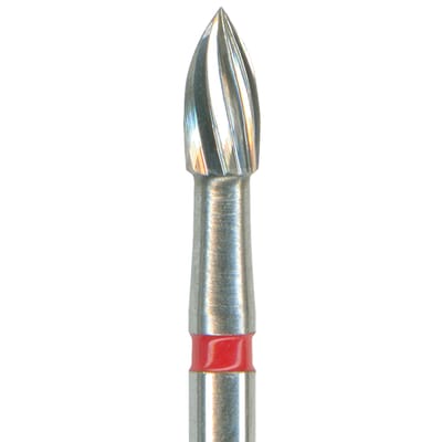 NTI Carbide Bur FG Finishing Flame Fig H46, 254 018 (7106) - Pack 5 *While Stock Lasts