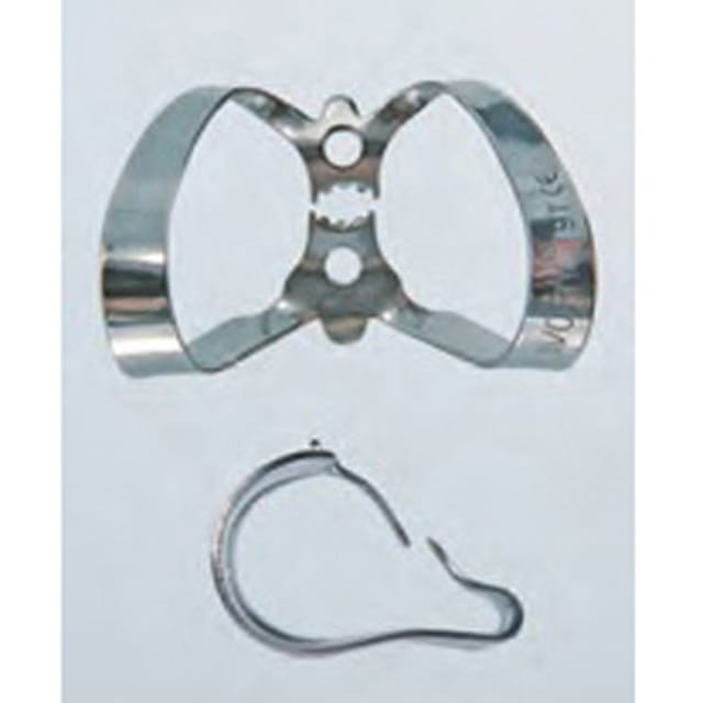 Ivory Rubber Dam Clamp Tiger 9T Anterior Serrated