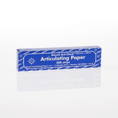 Bausch 40micron Micro-Thin Articulating Paper - Blue in 2 Booklets, BK-09