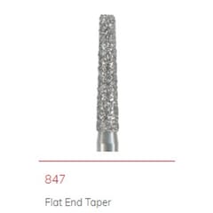 NTI Diamond Bur FG Flat End Taper 847 - Pack 5