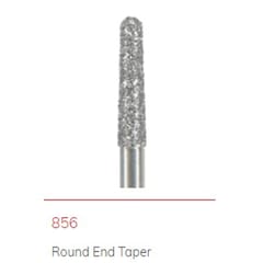 NTI Diamond Bur FG Round End Taper 856 - Pack 5