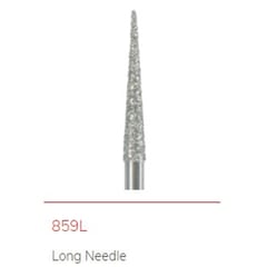 NTI Diamond Bur FG Needle Long 859L - Pack 5