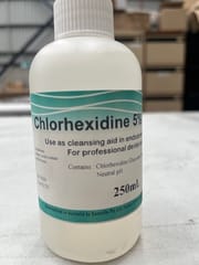 Chlorhexidine 5% Solution 250ml Dispenser Bottle