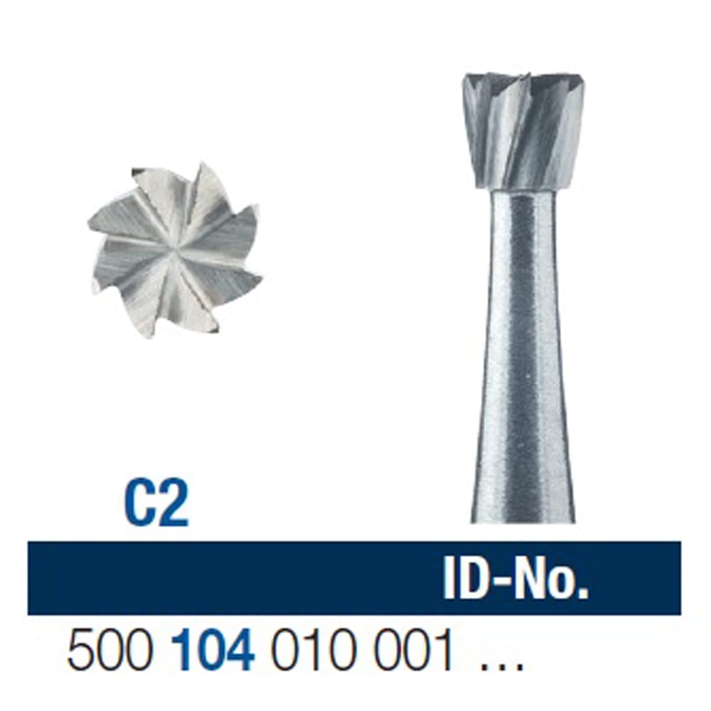 Ela Carbide Bur HP Inverted Cone Fig 2 - Pack 6