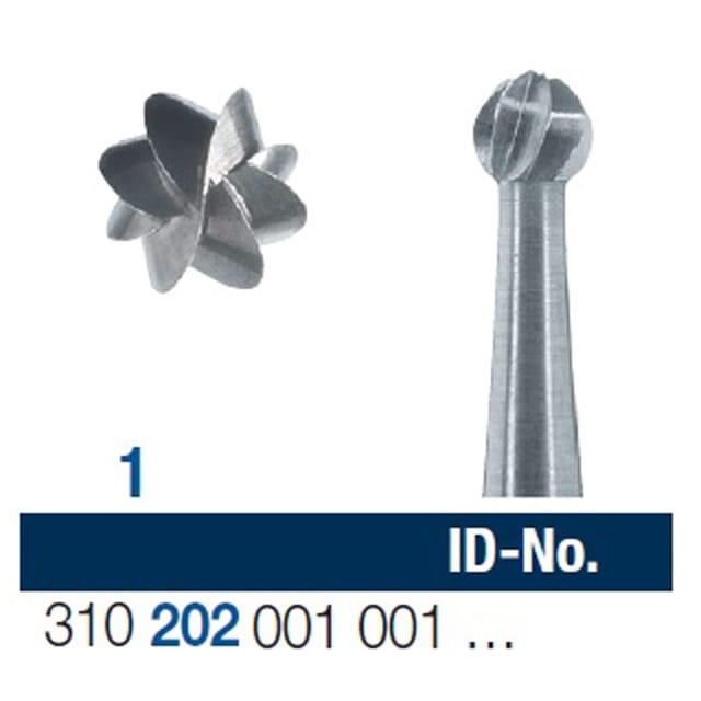 Ela Steel Bur RA Mini Round Fig 1 - Pack 10