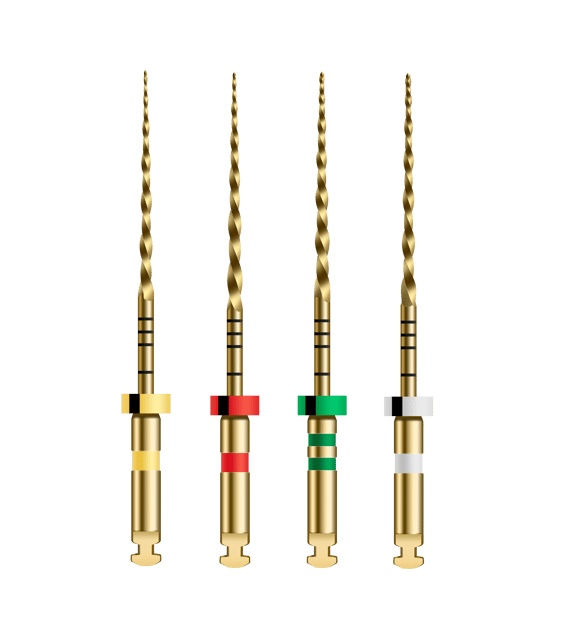 M3 W One Gold NiTi "Reciprocating" Files 25mm - Pack 4