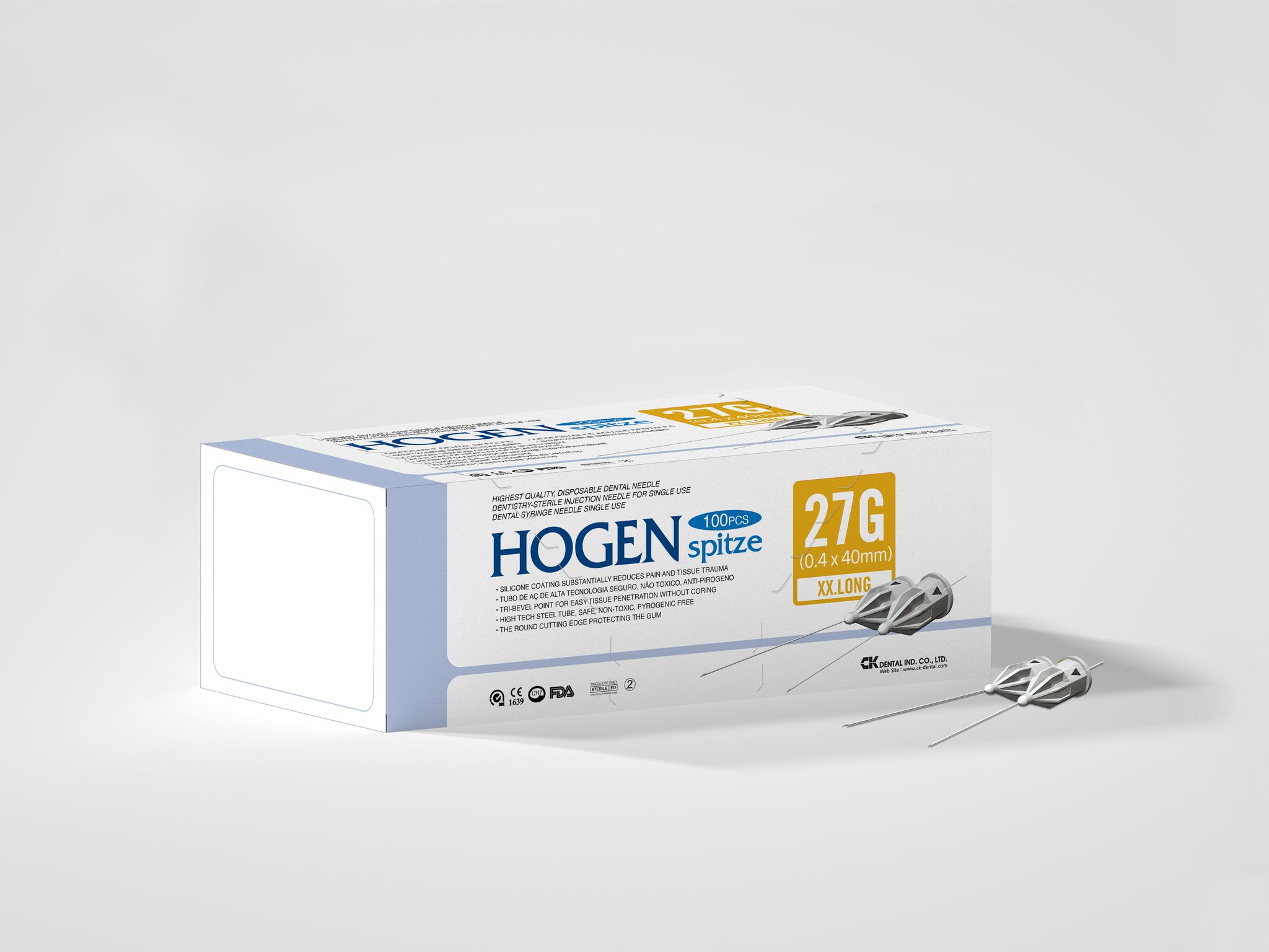 Needles Anaesthetic Hogenspitz 27G Large 40mm Imperial Thread - Box 100
