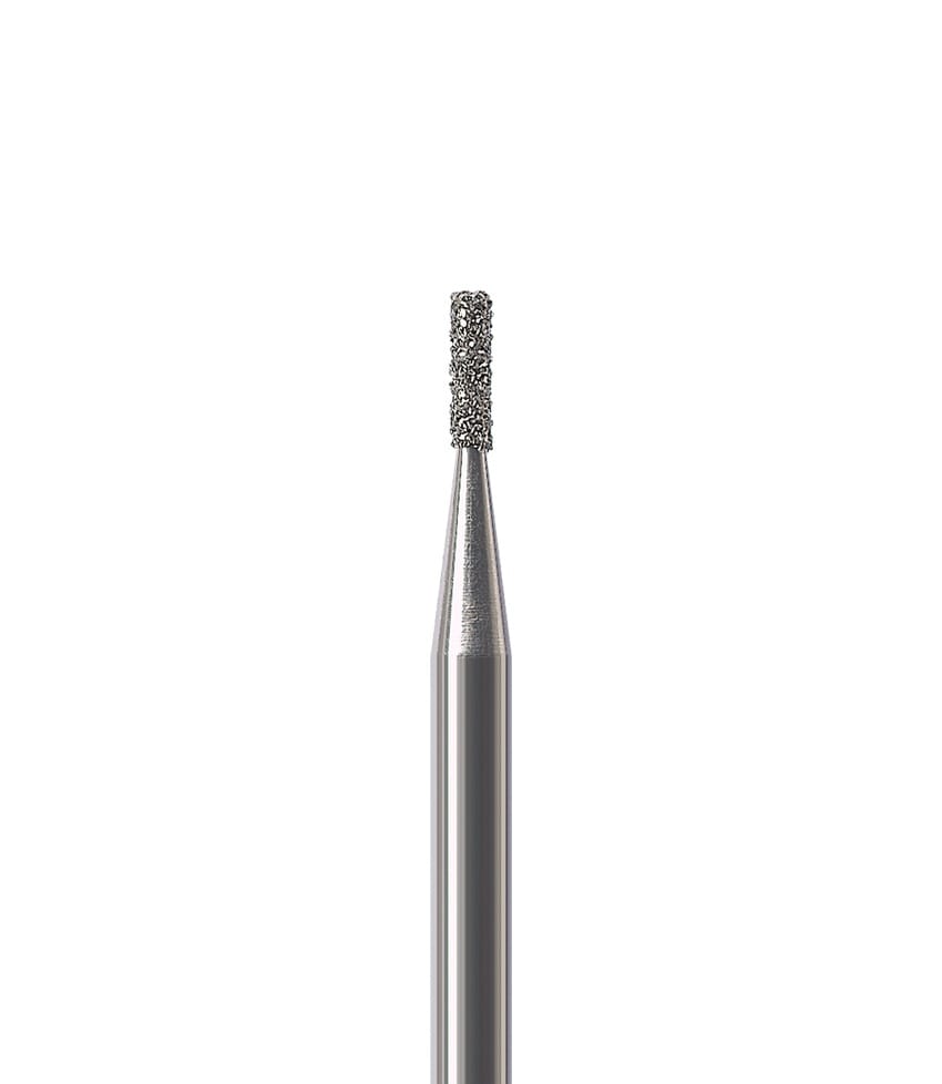 Diamond Bur FG Short Shank Round End Cylinder 835 008 Medium - Pack 5 *WSL