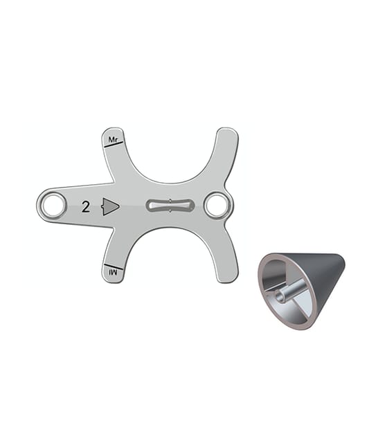 CS 8x00 2D/3D EO 3rd Molar offset 3D bite block + Temple support cone