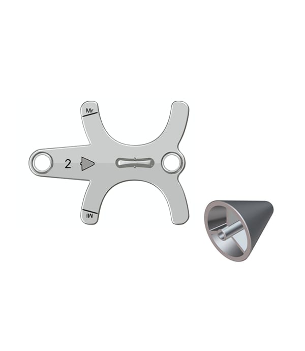 CS 8x00 2D/3D EO 3rd Molar offset 3D bite block + Temple support cone