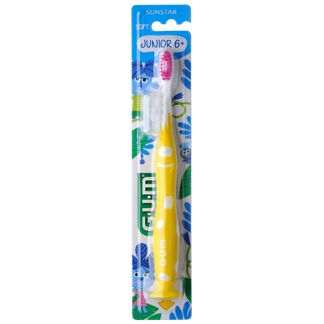 Gum Junior Toothbrush 6-9, 902M2 - Asst Colours Pack 12