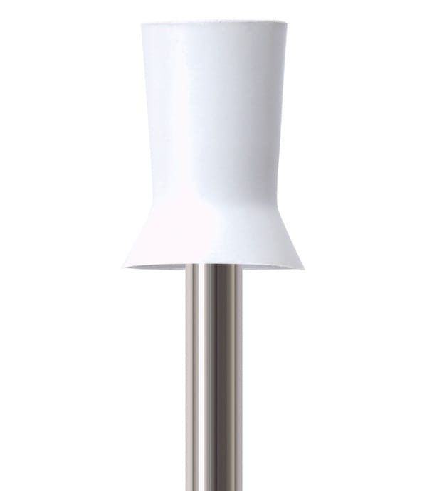 Prophylaxis Brush RA Rubber 060 Medium 500, White, P1240G - Pack 100