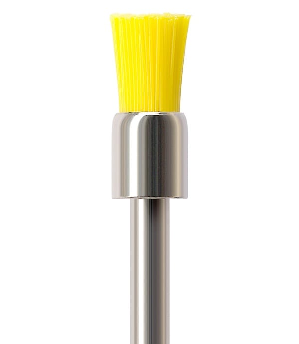 Prophylaxis Bristle Brush RA 045-Hard 600, Yellow, P1475G - Pack 100