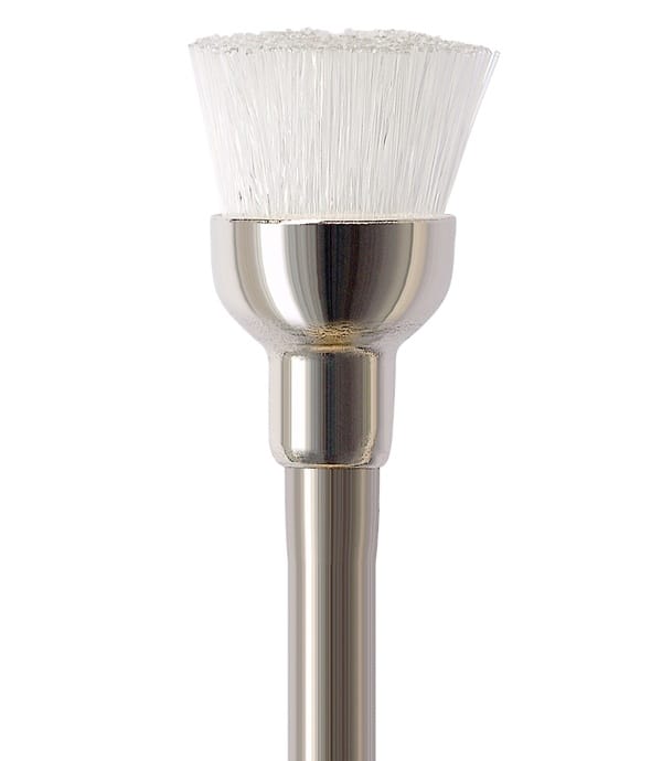 Prophylaxis Bristle Brush Screw Unmounted 045 Medium 500, White, P1480G - Pack 100