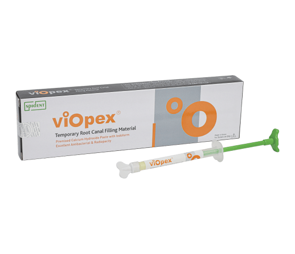 VioPex Premixed Temporary Calcium Hydroxide Paste with Iodoform - 2.2g Syringe plus Dispensing Tip & Endo Stop