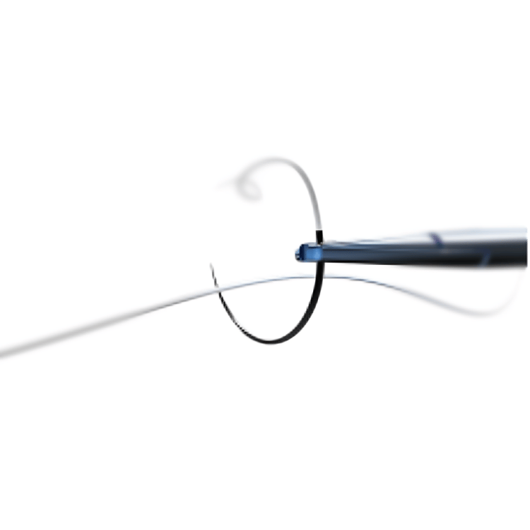 Suture PTFE 4/0 1/2 Circle Taper Cut 19mm DS Black - Box 12