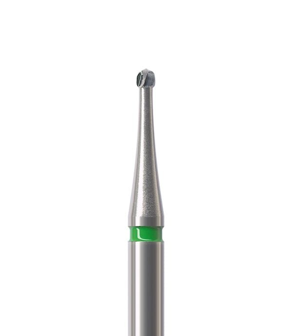 Carbide Bur RA Round Fig H1S Fast Cutting, 001 014 Coarse, #4 - Pack 5