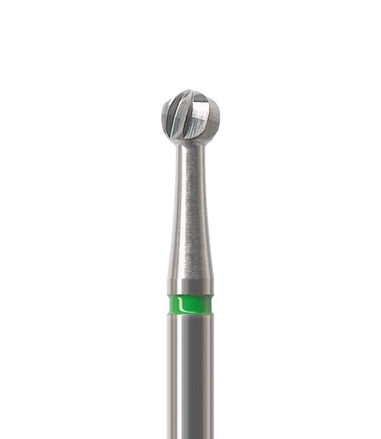 Carbide Bur RA Round Fig H1S Fast Cutting, 001 029 Coarse - Pack 5
