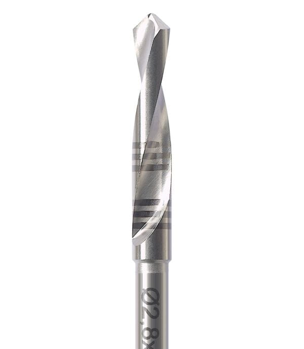Pilot Stainless Steel Bur RA for Implantology RF210-028-RA - Pack 1