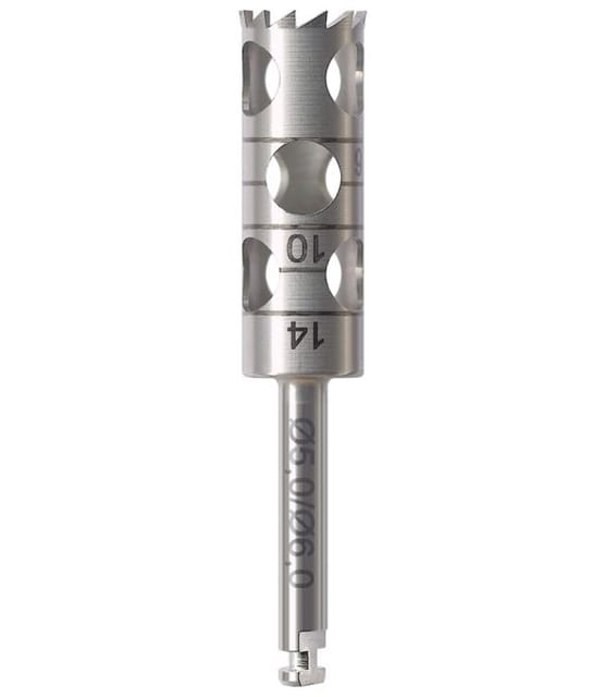 Trepan Stainless Steel Bur Long RA for Oral Surgery RF229L-050-RAL - Pack 1
