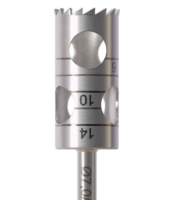 Trepan Stainless Steel Bur Long RA for Oral Surgery RF229L-060-RAL - Pack 1