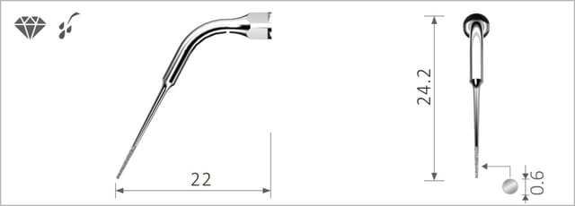 Xpedent Tips suitable for Satelec Scaling Devices, XP-ED15D - Each