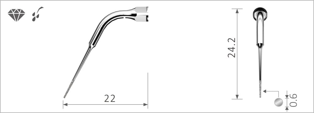 Xpedent Tips suitable for Satelec Scaling Devices, XP-ED15D - Each